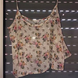 Dainty hooligan sheer cropped tank